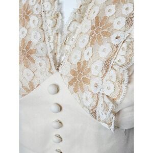 Vintage 1970s Boho Lace Maxi Dress
